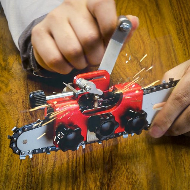 Elektrischer Kettensägen-Schärfer von Teaglede zum Schleifen und Spitzen von Kettensägenketten für die Holzbearbeitung - Bild 1