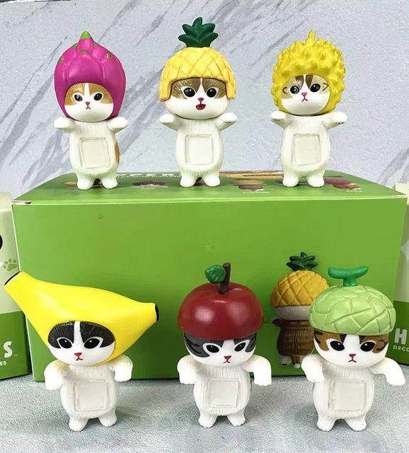 Mofusand Katze Obst Blind Box Puppe als Desktop Ornament in Multicolor - Bild 1