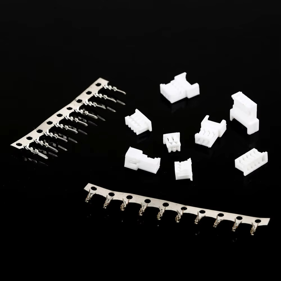 JST 1,25 Stecker Set mit 40 Sätzen männlich und weiblich in Weiß, Antennen-Docking-Kit mit 2/3/4/5 Pin Terminals und Drahtanschlüssen - Bild 2