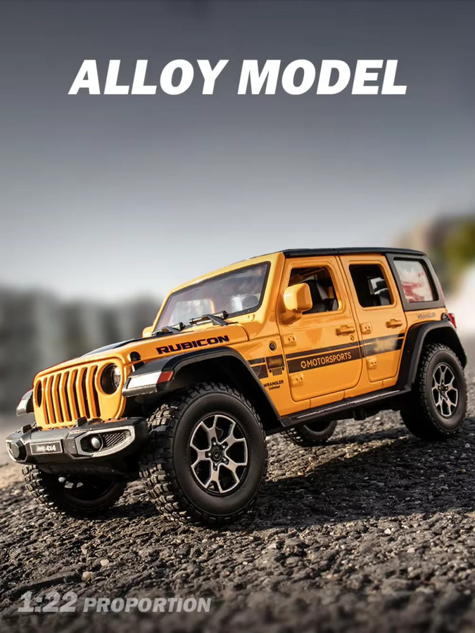 MAKEDA Wrangler Rubicon Challenger Hellcat Sportwagenmodell, 1:22, mit Musik - Bild 7