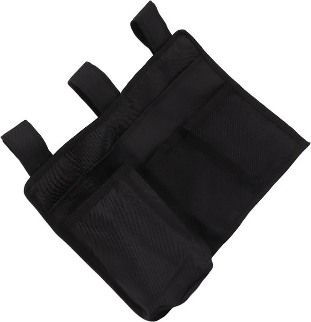 Fishine Aufbewahrungstasche für das Bett mit mehreren Taschen als Hängender Organizer in Schwarz - Bild 1