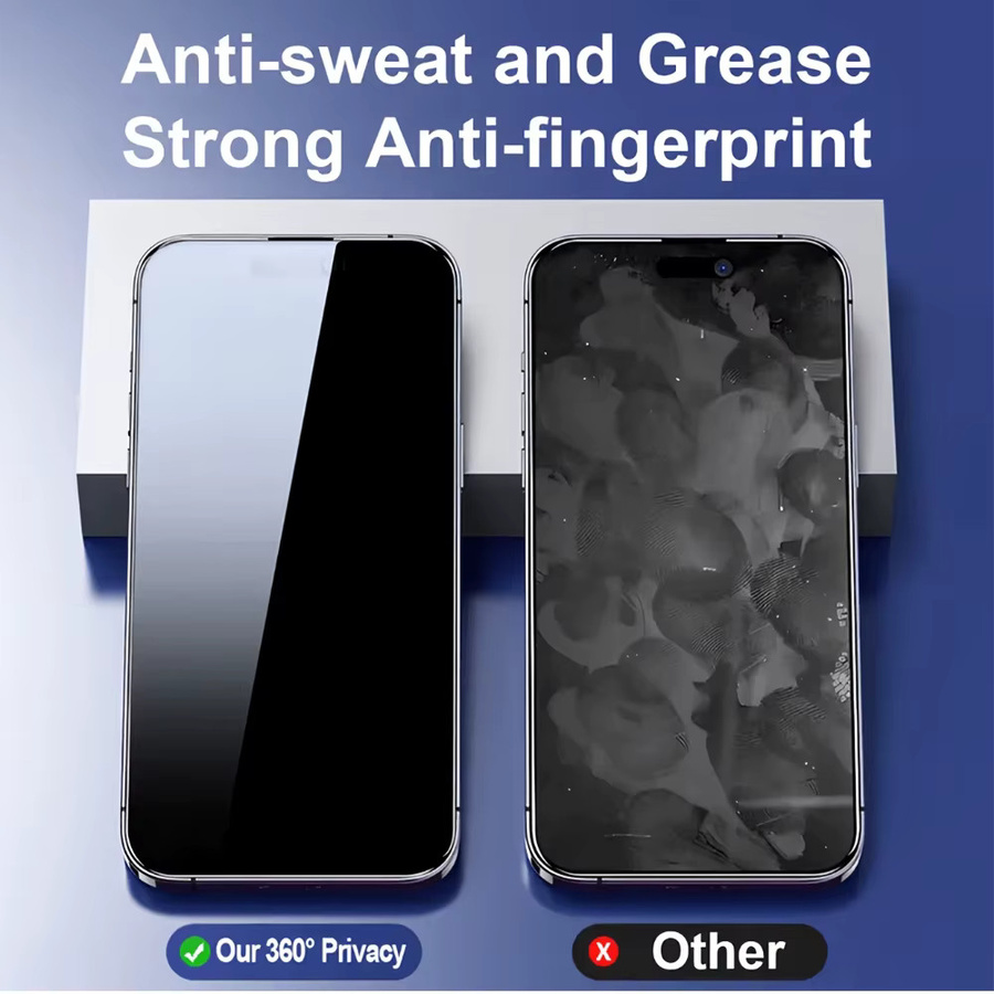 NNBILI 4er-Pack 360 Grad 4-seitiger Sichtschutz für iPhone 17 Pro Max 16 15 14 13 12 Pro - Bild 4