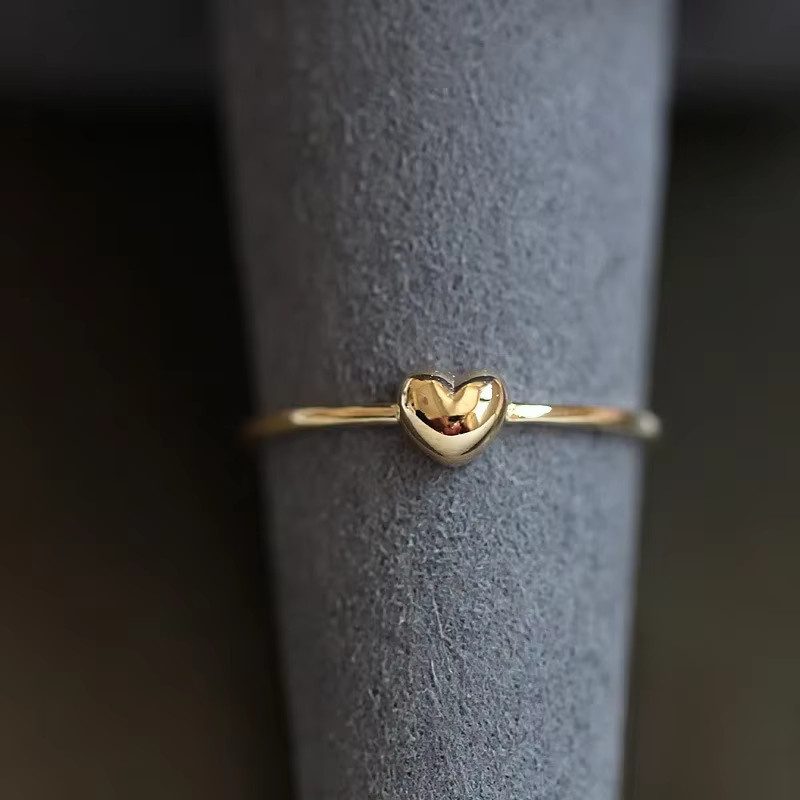 OBEAR Herzring, 925 Silber, Gold, Damen - Bild 1