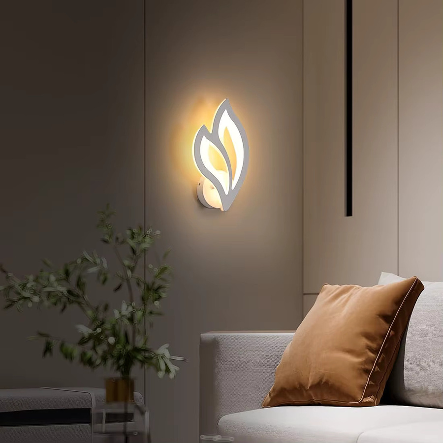 Moderne LED-Wandleuchte in Weiß mit Up-Down-Lichtfunktion für Wohnzimmer, Schlafzimmer, Flur und Treppenaufgänge - Bild 2