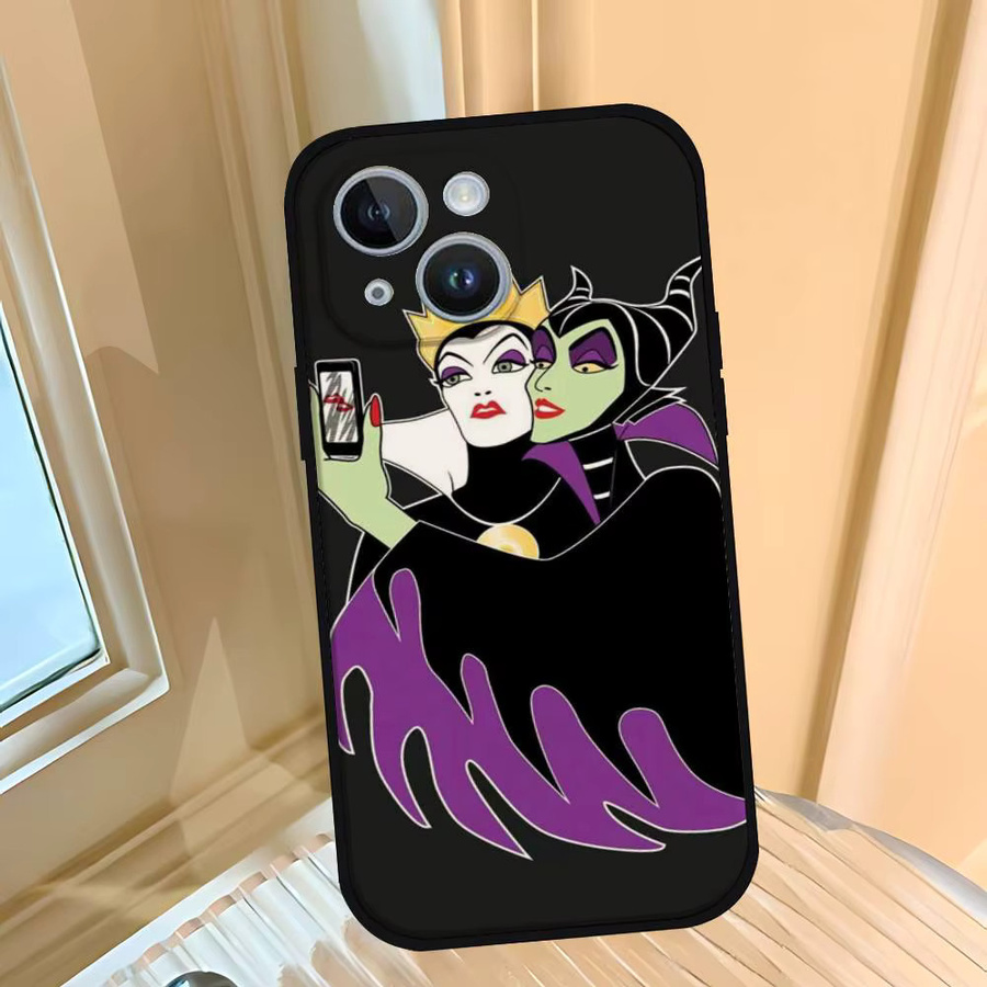 Grimhildies Maleficent Selfie Silikon Handyhülle für Apple iPhone 17 16 15 14 13 12 11 Pro Max Mini X Xs XR in Schwarz - Bild 5
