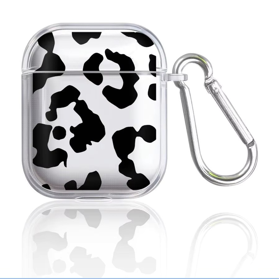 Transparente Kopfhörerhülle mit Leopardenmuster für Apple AirPods Pro 1, 2 und 3 - Bild 2