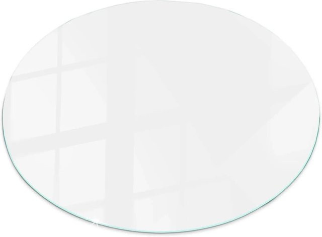Tulup Tischplatte aus Glas in Weiß, glatt und quadratisch, B/T: 50 x 50 cm - Bild 1