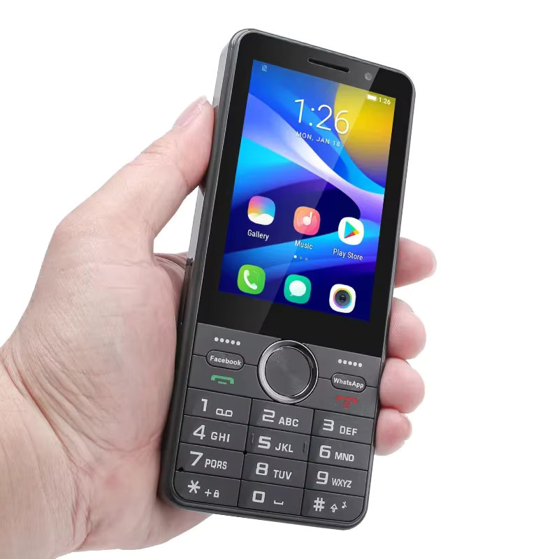 UNIWA HOPE XS24 4G Smartphone mit 3,5 Zoll Touchscreen, T9 Tastatur, Android 8.1, 2GB RAM, 16GB Speicher, Dual SIM, Schwarz - Bild 3