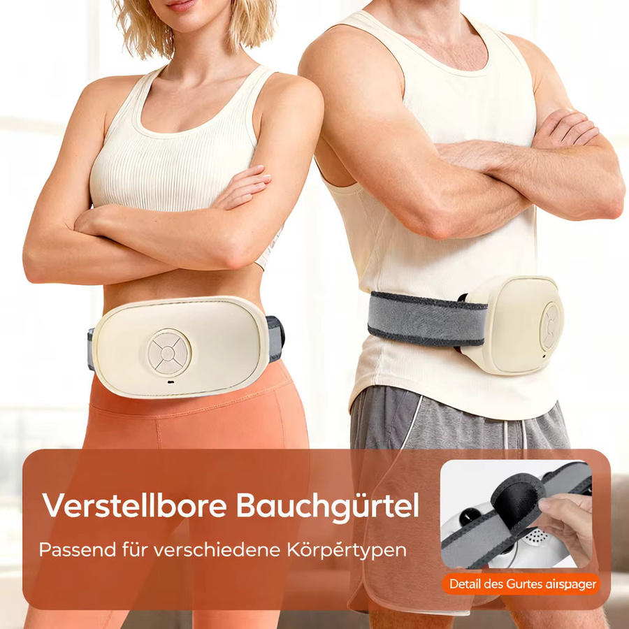 HIMOUTA Bauchmassagegerät mit Wärmefunktion, weiß - Bild 3