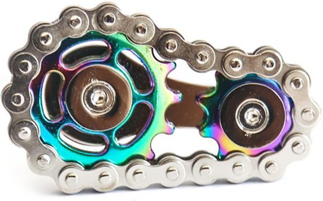 Topmix Kettengetriebe Metall Fidget Spinner, Metall Handspinner, EDC Fidget Spielzeug - Bild 1