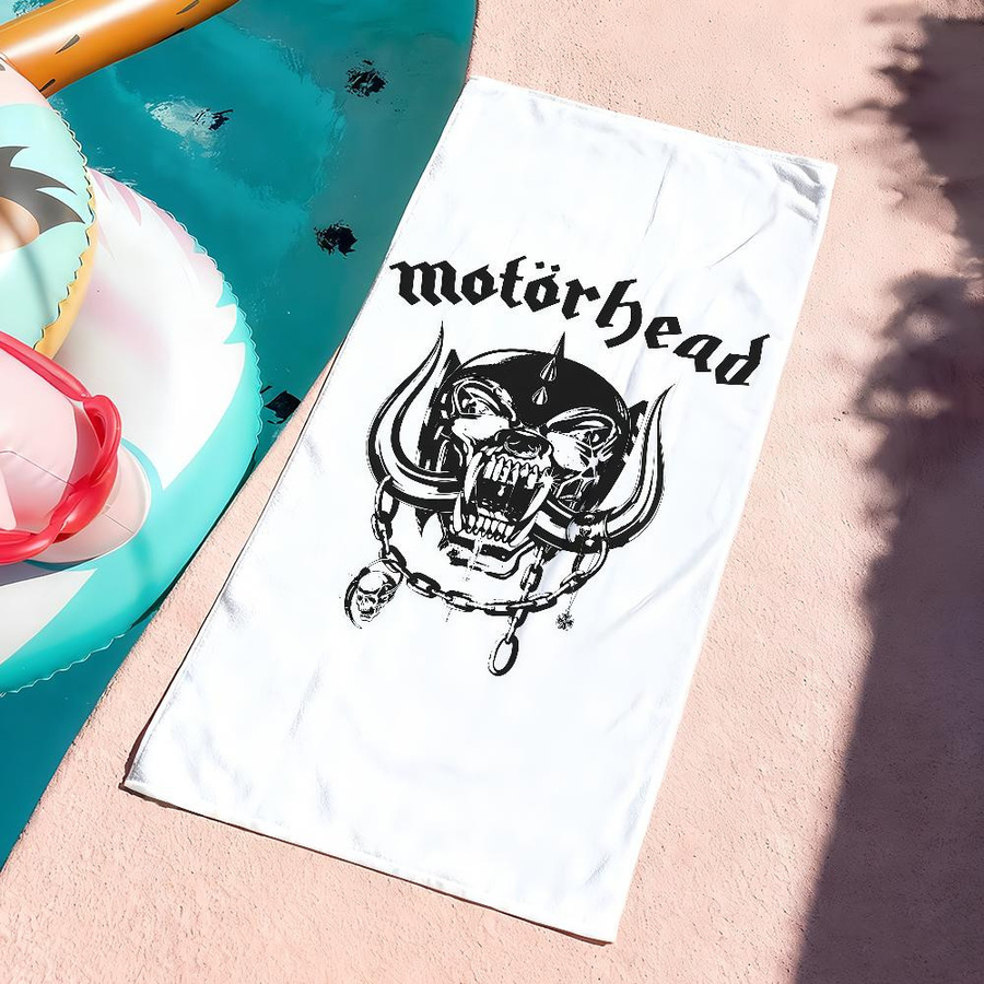 Motorhead Rockband Trockentuch Badehandtuch für Schwimmen, Camping, Yoga und Strand, B x H: 150 x 180 cm - Bild 2
