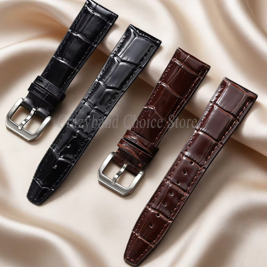 IWC Portofino Uhrenarmband, Leder, Schwarz, 20mm, 22mm - Bild 2