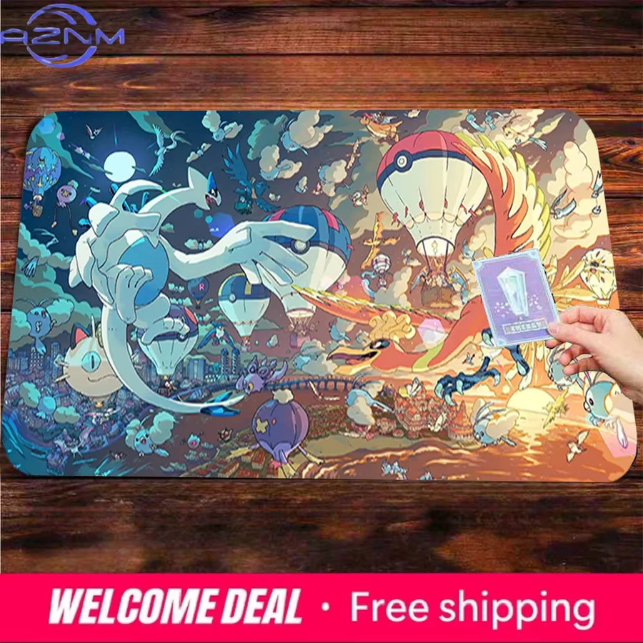 Potdemiel Gaming-Mauspad Lugia & Ho-Oh Fantasy Scene Schreibtischunterlage, multicolour - Bild 2