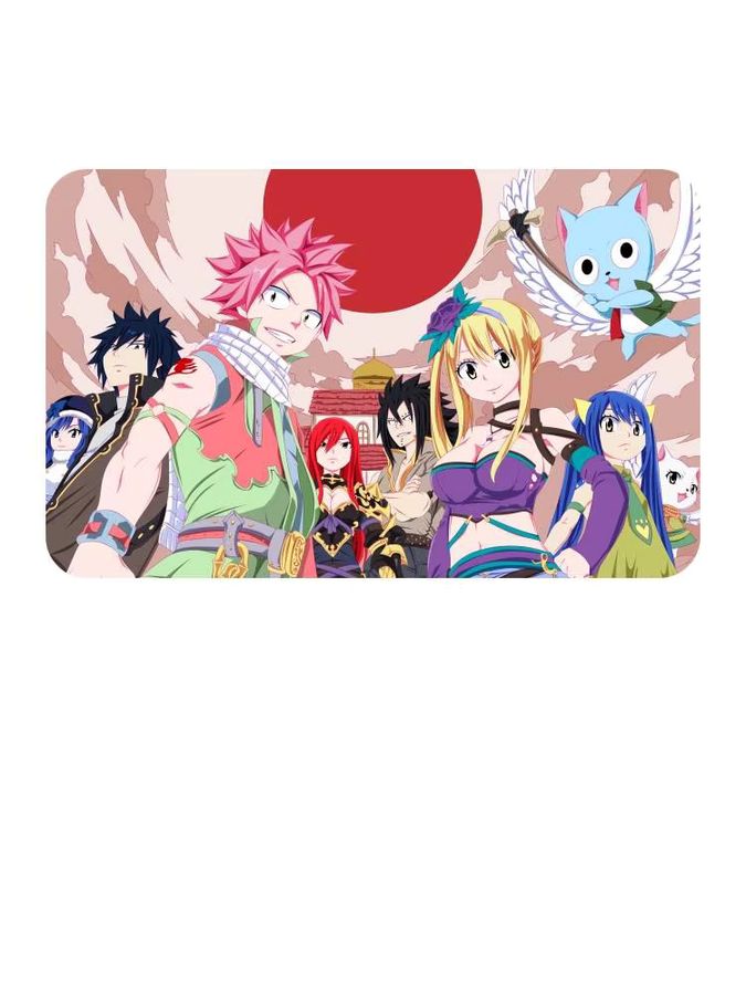 Rutschfeste Anime Fairy Tail Bodenmatte in Multicolor für Wohnzimmer, Küche oder Badezimmer - Bild 5