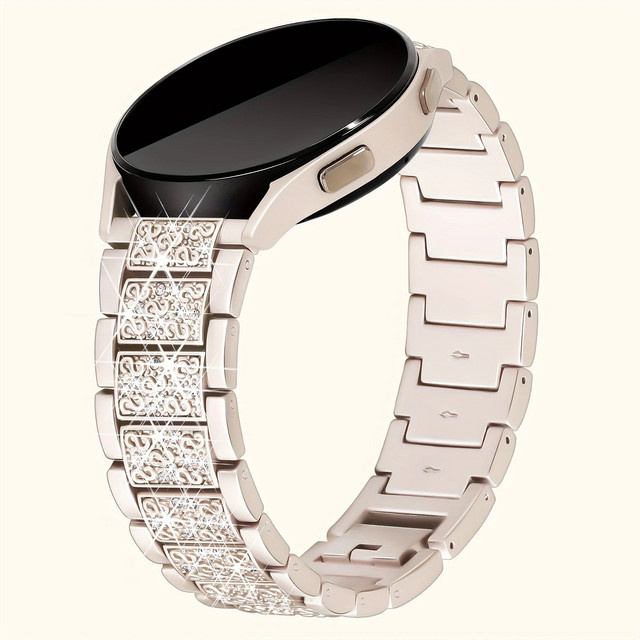 NEY Uhrenarmband Edelstahl, Roségold, Diamant, Zirkonia, Unisex - Bild 1