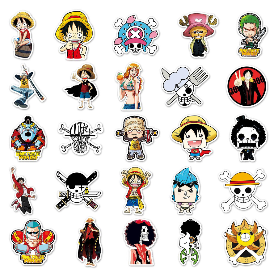 Bandai One Piece Luffy Anime Aufkleber 50-teiliges Set - Bild 3
