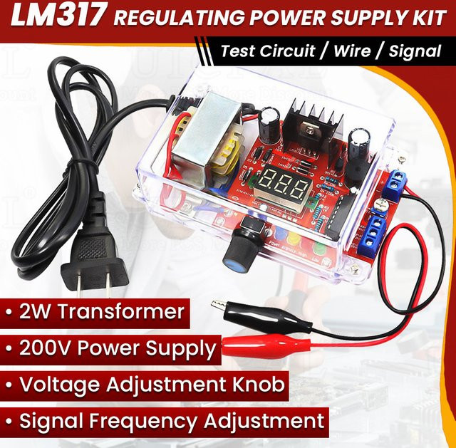 UICPAL DIY Kit LM317 Einstellbares Step-down-Spannungsregler Modul PCB Board in Multicolour - Bild 1