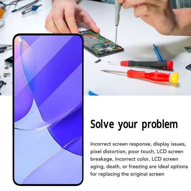 Samsung A60 LCD-Bildschirmbaugruppe mit Touchscreen Digitizer, 6,4 Zoll, Blau - Bild 1