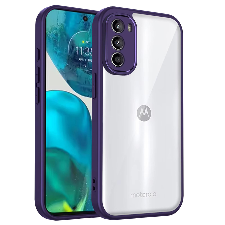 Stoßfeste Silikonhülle für Motorola Moto G82, Moto G52 und Moto G71S mit matter transparenter Rückseite - Bild 2