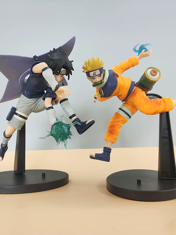 Bandai Naruto Uchiha Sasuke Naruto Uzumaki Action Figur, 20 cm, Kunststoff - Bild 5