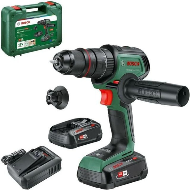Bosch Akku-Schlagbohrschrauber AdvancedImpact 18V-80 QuickSnap in Grün/Schwarz - Bild 2