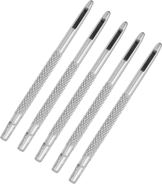 GoolRC Lederlocher Set aus verchromtem Karbonstahl in Silber, 20 Stück verschiedene Größen für Uhrenarmbänder - Bild 1