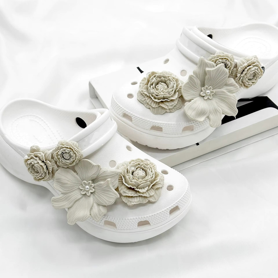SMATLELF Schuhcharms-Set Kamelienblüten, Damen - Bild 1