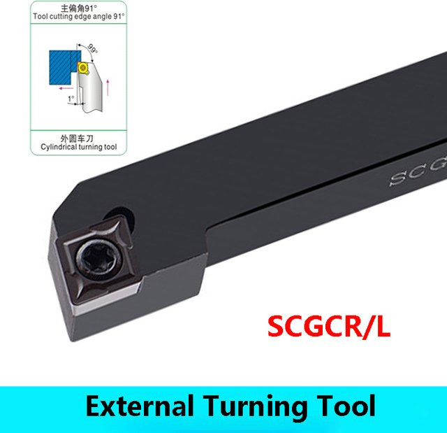 Lihaoping CNC Externes Drehwerkzeug für Drehmaschinen mit CCMT Einsätzen SCGCR 2020 SCGCR 1212H 09 SCGCR 1616H 09 SCGCR 2020K 12 SCGCR 2525M 12 - Bild 1