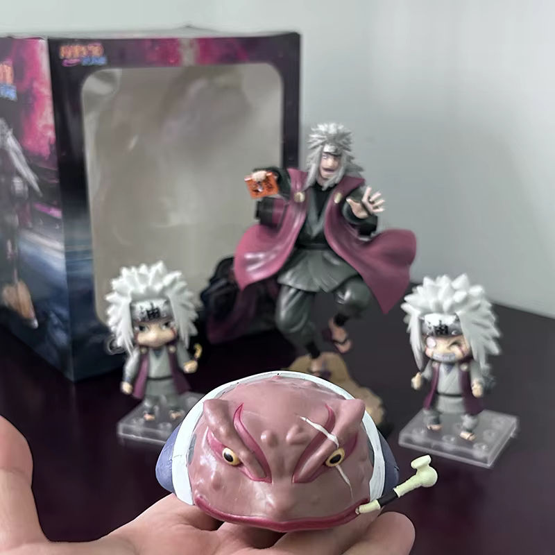 Bandai Naruto Shippuden Jiraiya Actionfigur aus Kunststoff, mehrfarbig, stehend - Bild 2