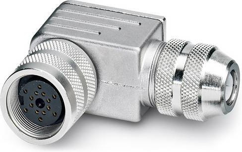 Phoenix Contact 1500253 Sensor-Aktor-Steckverbinder M16 Buchse gewinkelt unkonfektioniert Polzahl 14 Farbe Silber - Bild 1