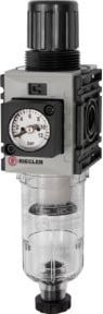 Riegler Filterregler FUTURA-mini Kompaktmanometer in Grau mit G 1/4 Anschluss und Druckbereich 0,5-8 bar - Bild 1