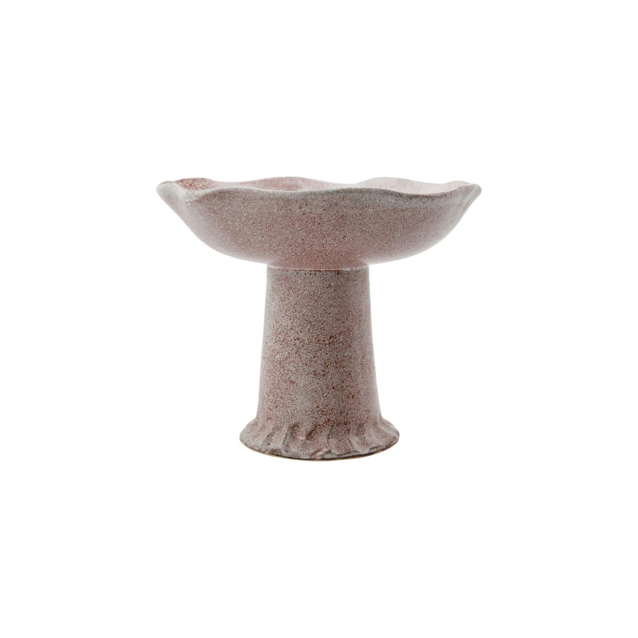 House Doctor Servierständer Kori aus Keramik in Beige Karamell Durchmesser: 22,5 cm, Höhe: 18,5 cm - Bild 1