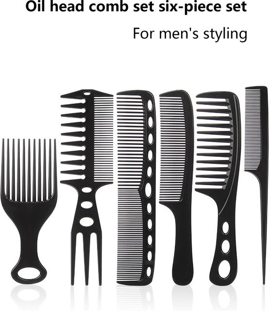 6 Stück Styling-Haarkämme für Echthaar-Perücken, professionell - Bild 1