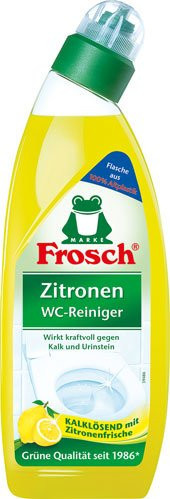 Frosch Zitronen WC-Reiniger BIO gegen Kalk und Urinstein, 750ml, Gelb - Bild 1