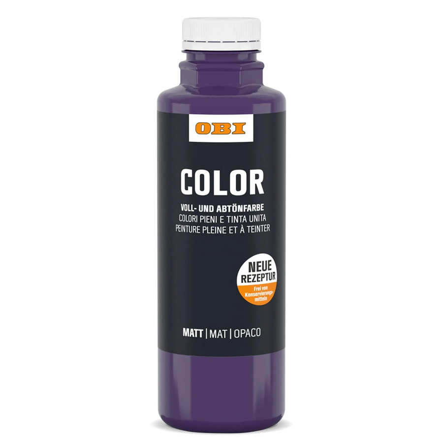 OBI Color Abtönfarbe Dispersion Wasserbasiert Violett 500 ml - Bild 2