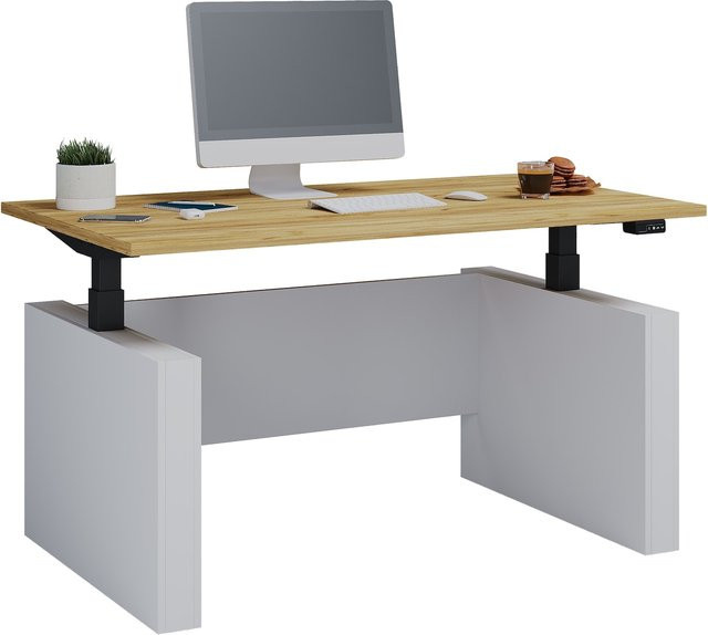 Elektrisch höhenverstellbarer Schreibtisch Salia von VCM, stufenlos verstellbar von 71 bis 120 cm, Bürotisch für Büro sowie Kinder- und Jugendzimmer - Bild 1