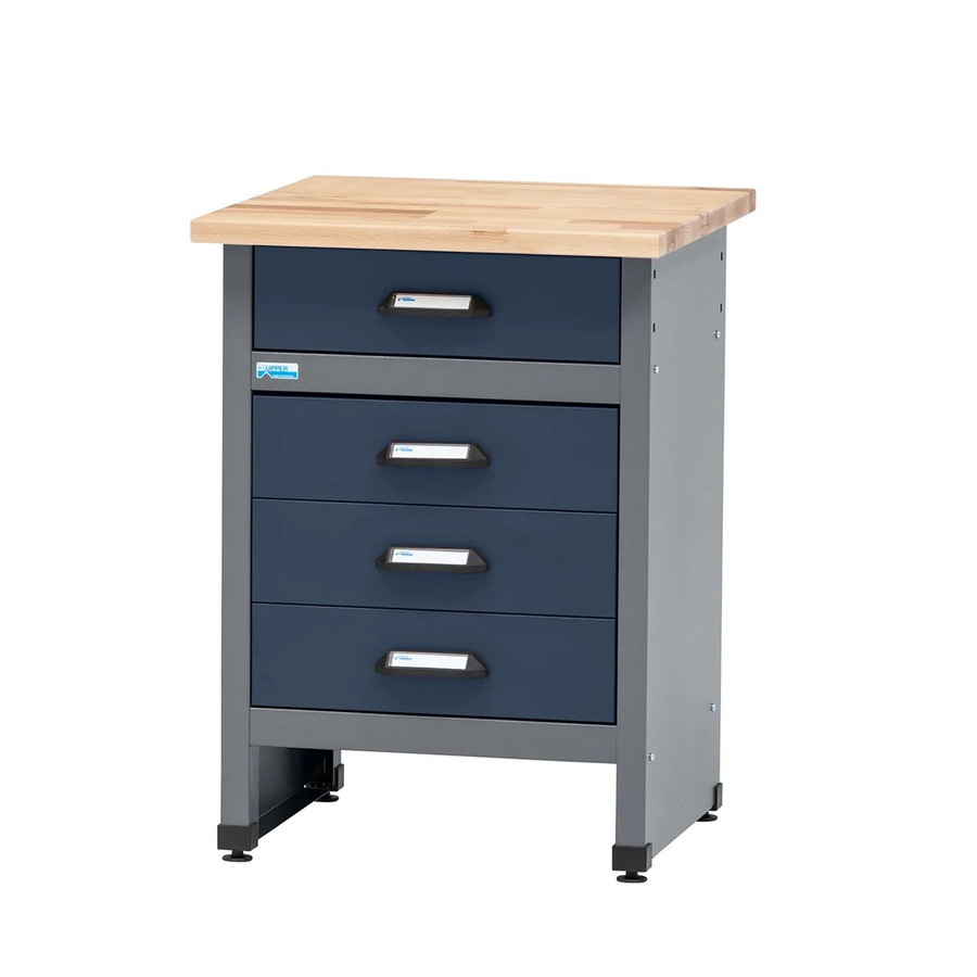 Küpper Werkbank mit 4 Schubladen in Dunkelblau, B/T/H: 84 x 60 x 60 cm - Bild 2