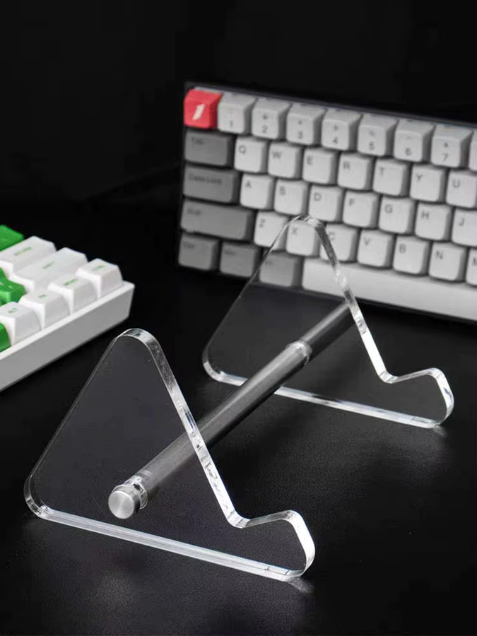 AIPHY Tastatur-Display-Ständer aus transparentem Acryl für mechanische Tastaturen und Computer, weiß - Bild 4