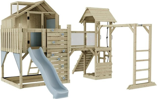OutdoorToys Spielturm Luna aus Holz in Eisblau - Bild 1