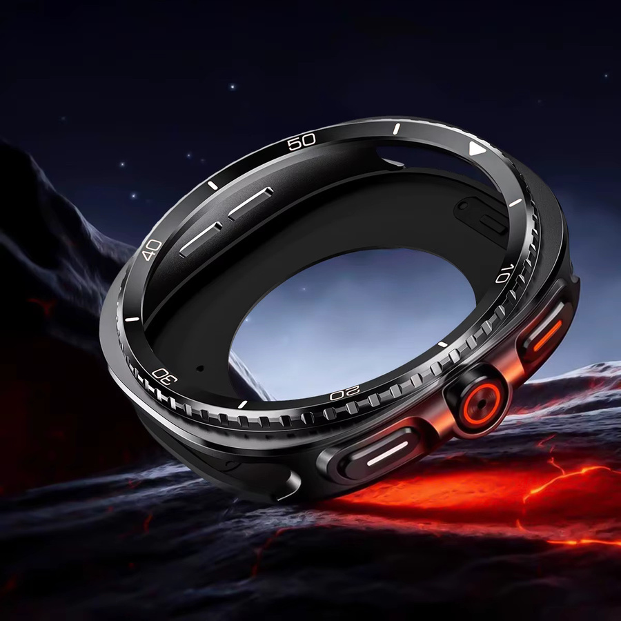 CAOWTAN Uhrenzubehör Aluminium-Bumper-Rahmen für Samsung Galaxy Watch 8, Silber - Bild 5