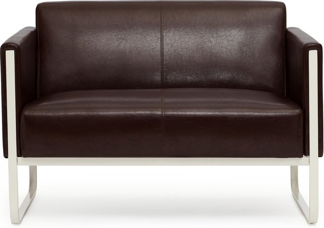 hjh OFFICE Lounge Sofa ARUBA mit Armlehnen aus Kunstleder - Bild 1