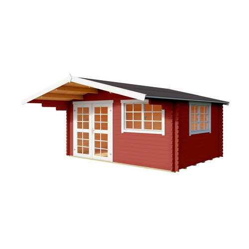 Mr. GARDENER Gartenhaus England aus lackiertem Fichtenholz in Rot, B/H/T: 424,6 x 245 x 445 cm - Bild 2