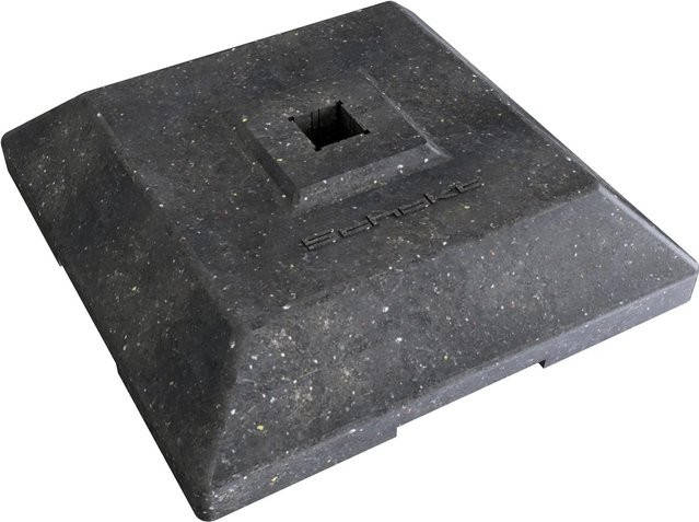 Schake Fußplatte mit einer Bake und Einstecktasche in Schwarz aus Kunststoff - Bild 1
