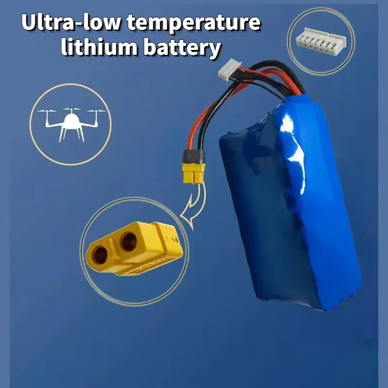 SUYIJIA Lithiumbatterie 22,2 V 8400 mAh 6S2P für FPV Modellflugzeuge und Drohnen, Blau - Bild 4