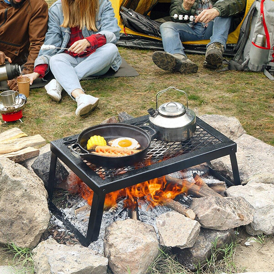 Buying Solutions MB Faltbarer Camping-Grill aus Stahl in Schwarz - Bild 6