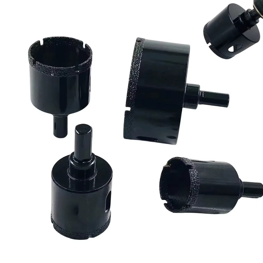 RSMXYO Diamant Lochsäge Set für Glas, Fliesen und Marmor, 6-60mm, Schwarz - Bild 3
