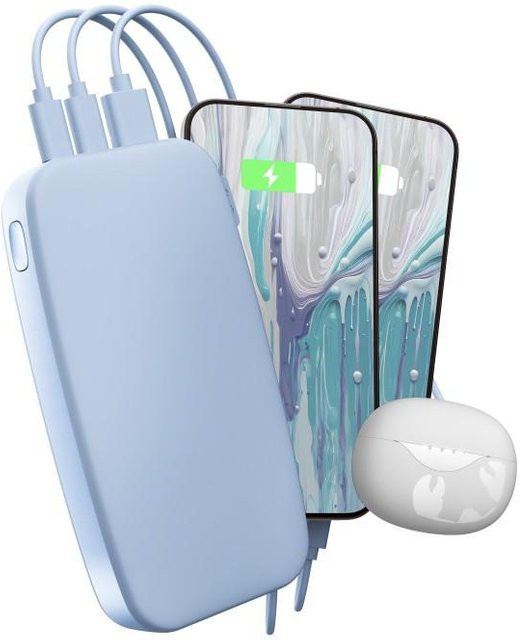 Fresh N Rebel Powerbank 24000mAh mit USB-C und 20W PD Ultra Fast Charging in Vivid Blue - Bild 1
