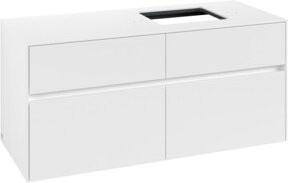 V&B Waschtischunterschrank Collaro mit WT rechts, Farbe Weiß matt, B/T/H: 120 x 54,8 x 50 cm - Bild 1