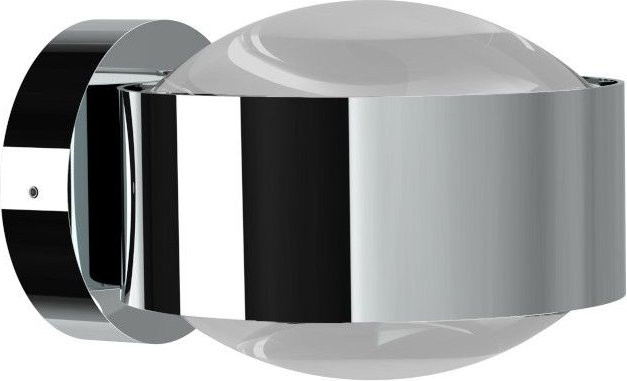 Top Light Puk Maxx Wall LED-Wandleuchte in Chrom mit mattem Glas und warmweißem Licht - Bild 1