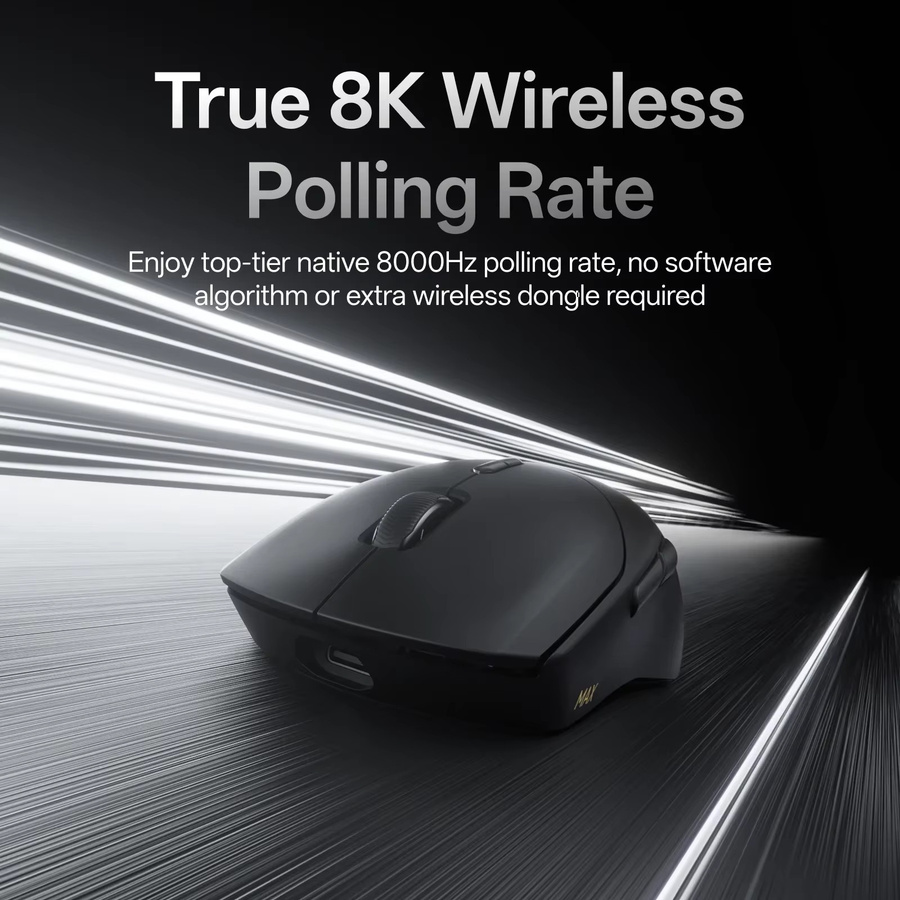 Rapoo VT9 MAX GEN-2 Ergonomische kabellose Gaming-Maus für PC in Schwarz oder Weiß - Bild 2